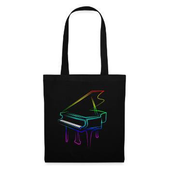 Piano - Stoffbeutel - Schwarz - Vorne