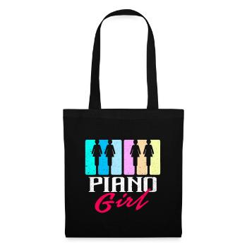 Piano - Stoffbeutel - Schwarz - Vorne