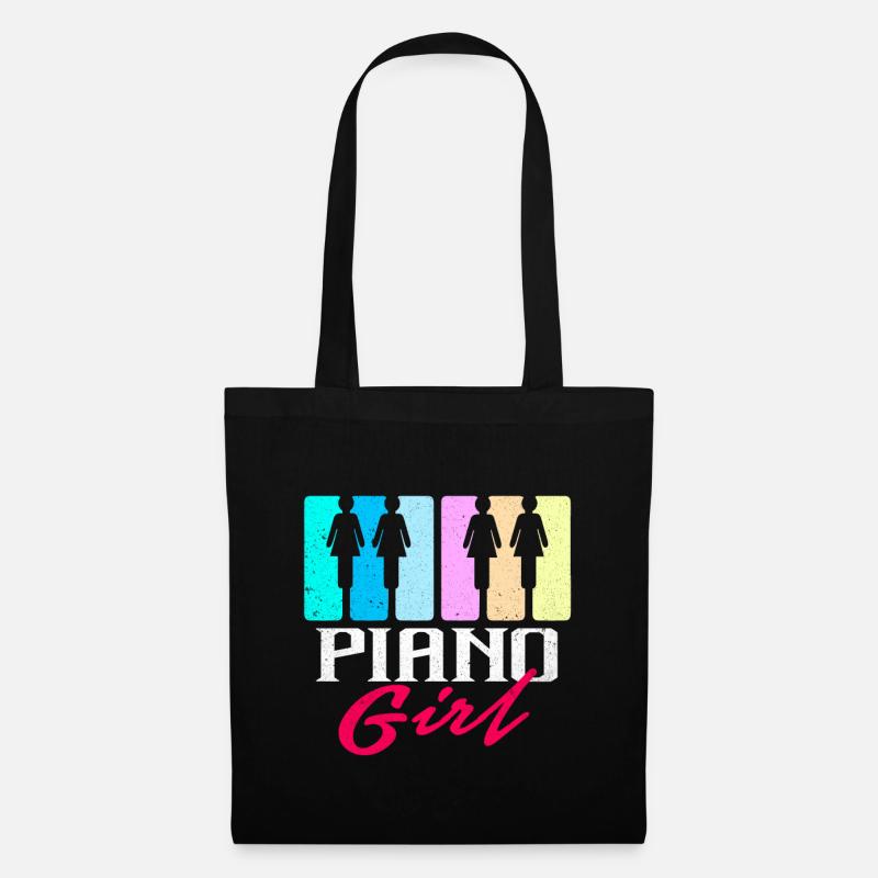 Piano - Stoffbeutel - Schwarz