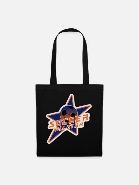 Fußball star - Stoffbeutel - Schwarz