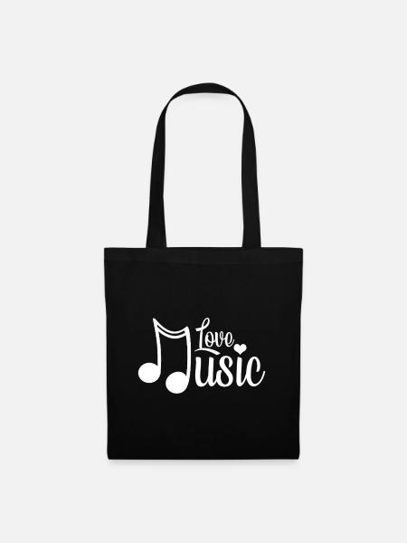 Love Music - Stoffbeutel - Schwarz