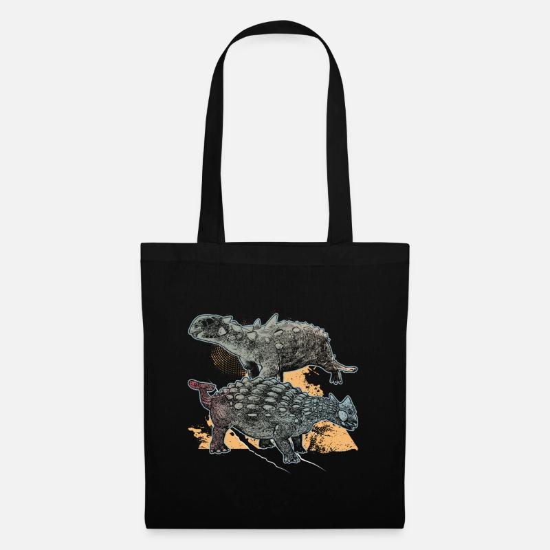 Ankylosaurus - Stoffbeutel - Schwarz