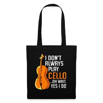 Cello - Stoffbeutel - Schwarz - Vorne