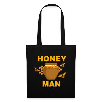 Honey Man Biene Imker Honig - Stoffbeutel - Schwarz - Vorne