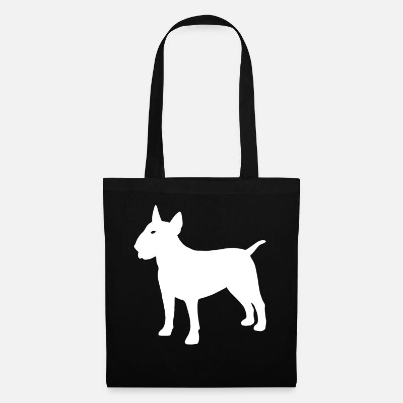 Bullterrier - Stoffbeutel - Schwarz