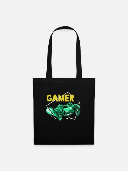 Gamer - Stoffbeutel - Schwarz
