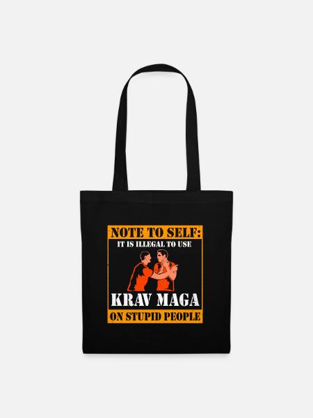 Krav Maga - Stoffbeutel - Schwarz
