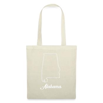 Carte de l'Alabama - Sac en tissu - nature - Devant