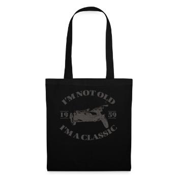 Je suis un sidecar classique disant 1959 anniversaire - Sac en tissu - noir - Devant