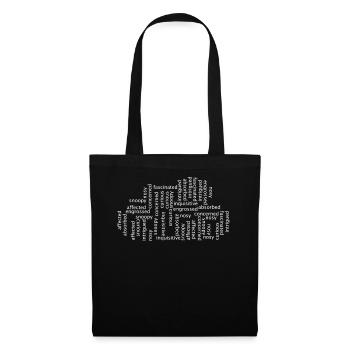 W 800 3A INTERESTED 2C white 9fac8b010bb33dffebb07 - Tote Bag - black - Front