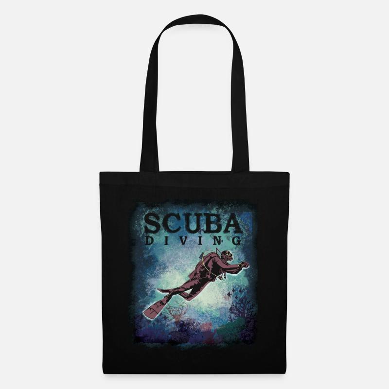 Scuba Diving - Stoffbeutel - Schwarz