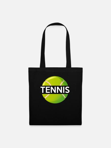 Tennis Ball - Stoffbeutel - Schwarz