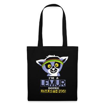 Lemur - Tote Bag - black - Front