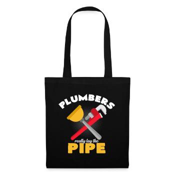 Klempner - Stoffbeutel - Schwarz - Vorne