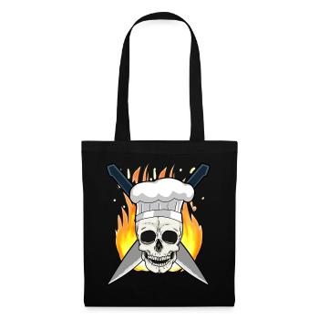 Chef Cuisine Chef Chef Professions - Sac en tissu - noir - Devant