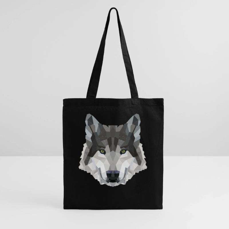 POLYGONE LOUPS LOUPS HUSKY PACK PACK CHIEN PACK PACK Sac en tissu