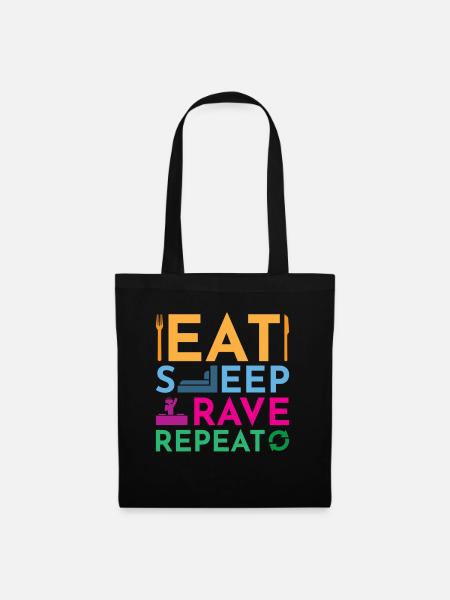 Rave Dance Electro - Stoffbeutel - Schwarz