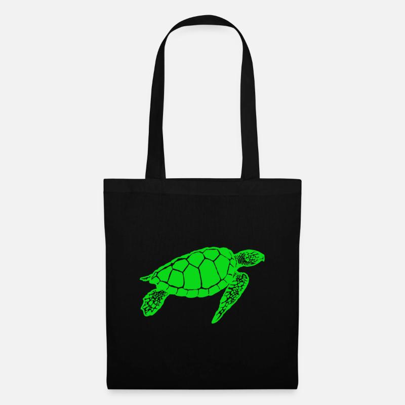 Schildkröte - Stoffbeutel - Schwarz