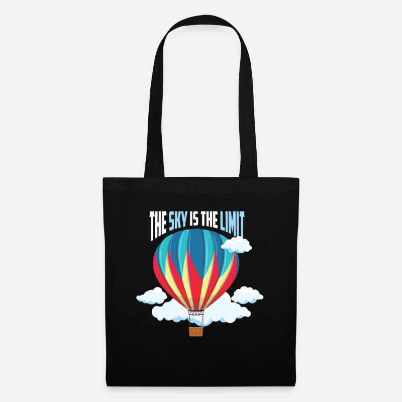 Ballon - The Sky Is The Limit - Stoffbeutel - Schwarz