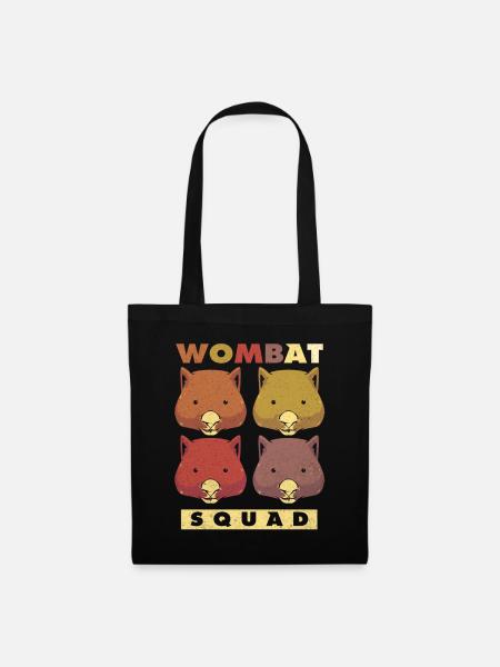 Wombat - Stoffbeutel - Schwarz