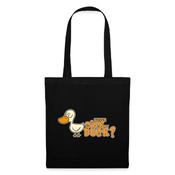WANNA SICK MY DUCK? - Stoffbeutel - Schwarz - Vorne