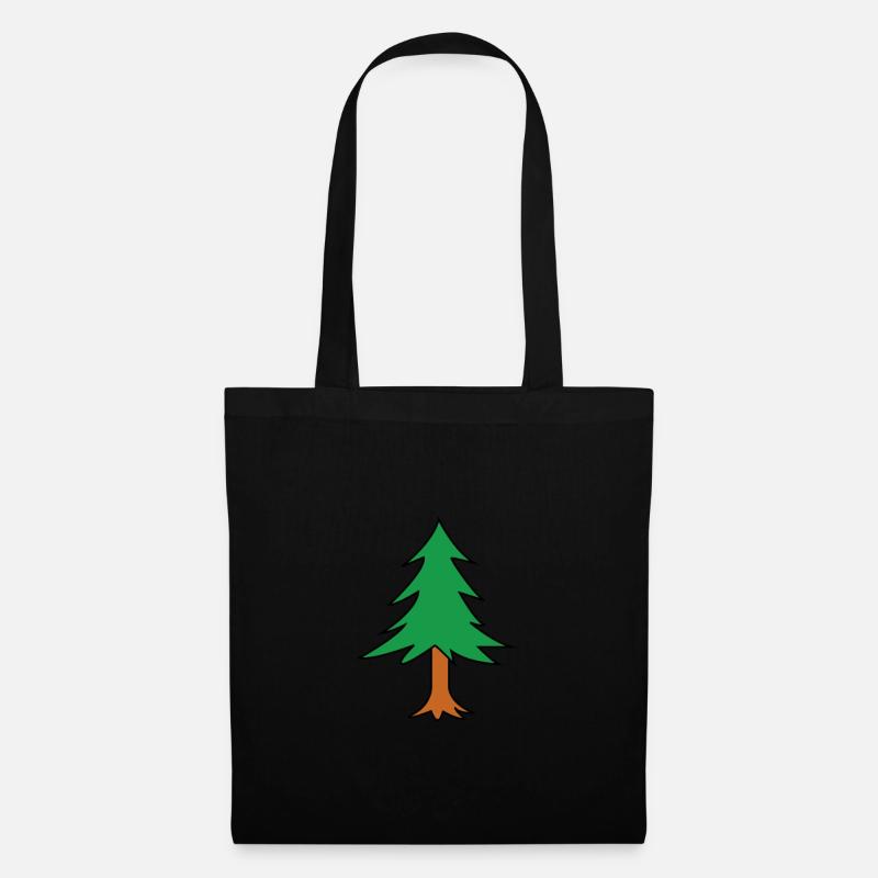 Tannenbaum Baum Tanne Gärtner Wald Wälder Geschenk - Stoffbeutel - Schwarz
