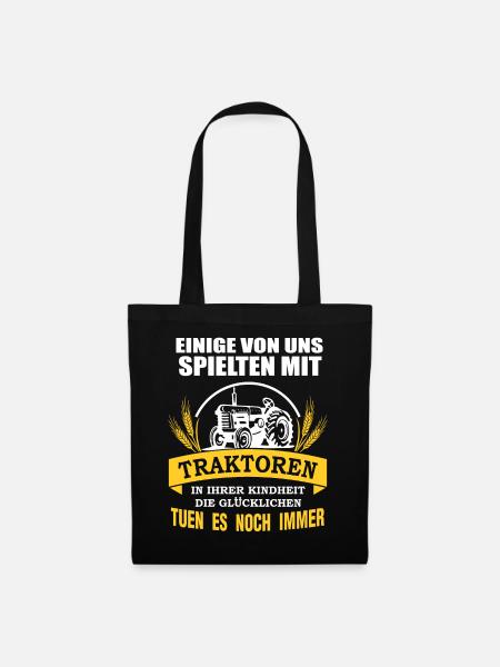 Traktor Traktorfahrer Traktoren Spruch Geschenk - Stoffbeutel - Schwarz