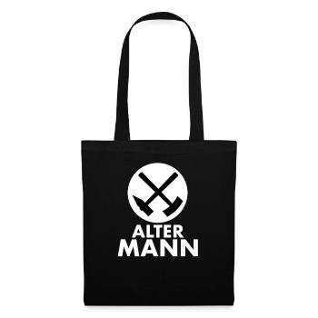 Alter Mann - Stillgelegte Zeche - Stoffbeutel - Schwarz - Vorne