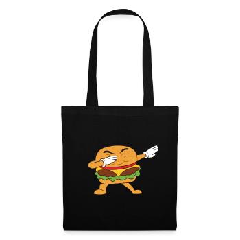 Hamburger - Sac en tissu - noir - Devant