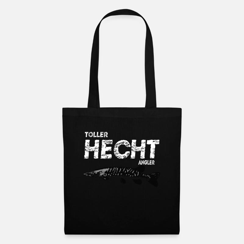 Toller Hecht Angler - Stoffbeutel - Schwarz