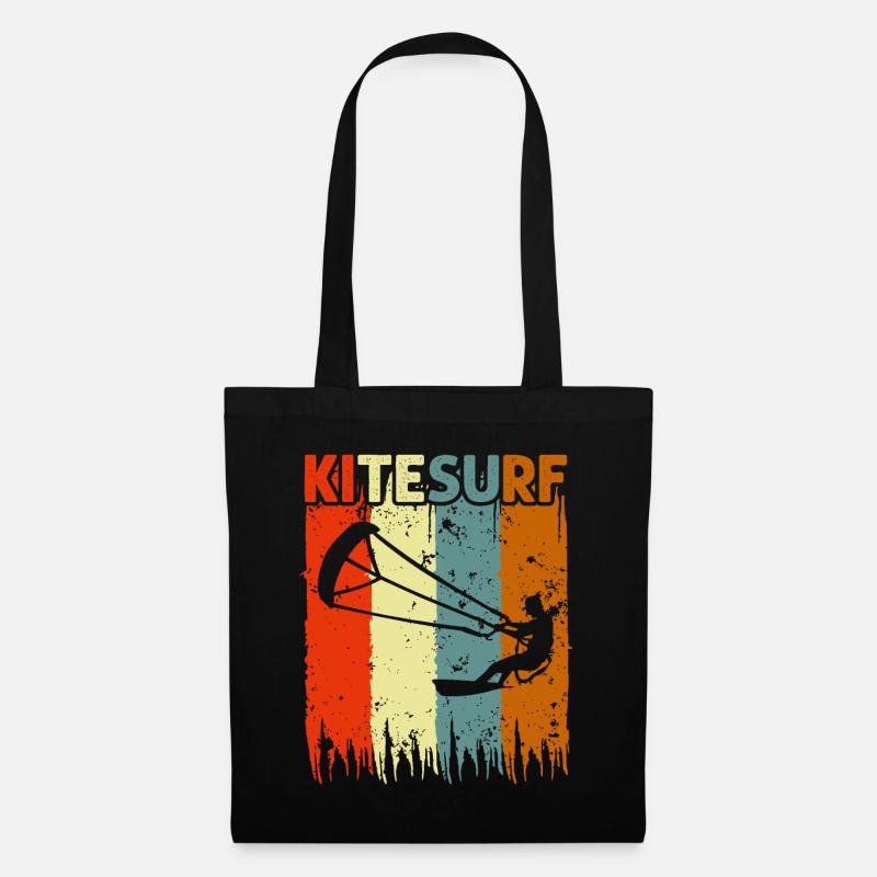Kitesurf - Stoffbeutel - Schwarz