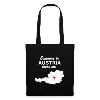 Long-distance relationship or reconciliation, love in Austria - Tote Bag - black - Front
