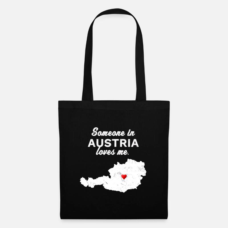 Fernbeziehung oder Versöhnung, Liebe in Österreich - Stoffbeutel - Schwarz