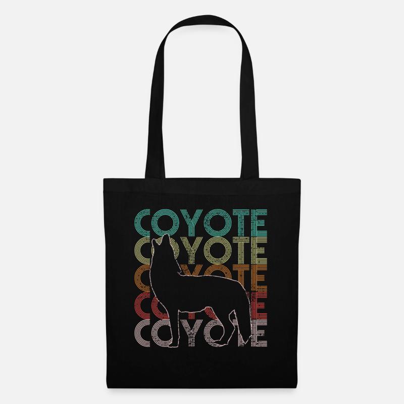 coyote - Sac en tissu - noir