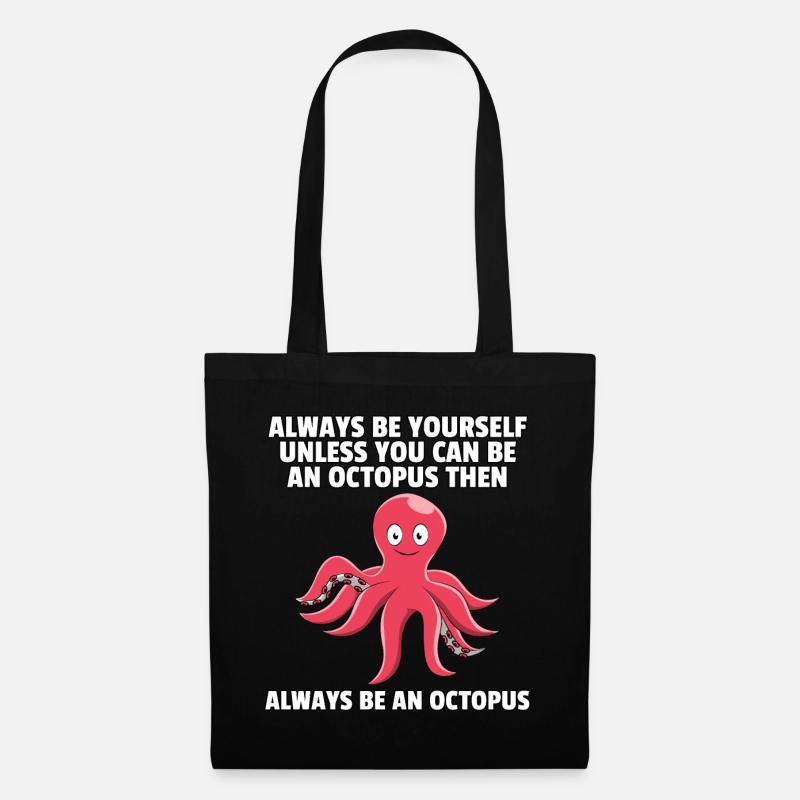 Octopus octopus squid octopus fish gift - Tote Bag - black