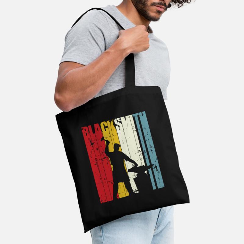 Retro Blacksmith Gift Blacksmithing Forging Forge Tote Bag