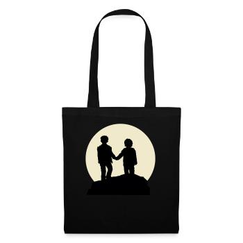 Amazing Brother And Moon Design - Stoffbeutel - Schwarz - Vorne
