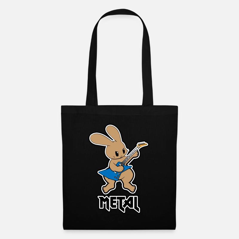 Metal Hase - Stoffbeutel - Schwarz