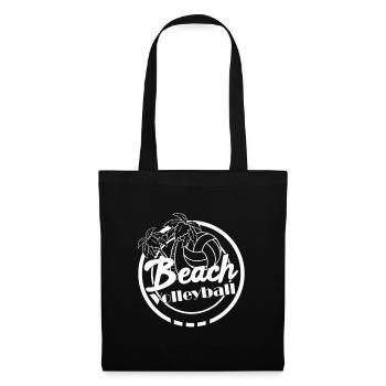 Beach volley plage plage - Sac en tissu - noir - Devant