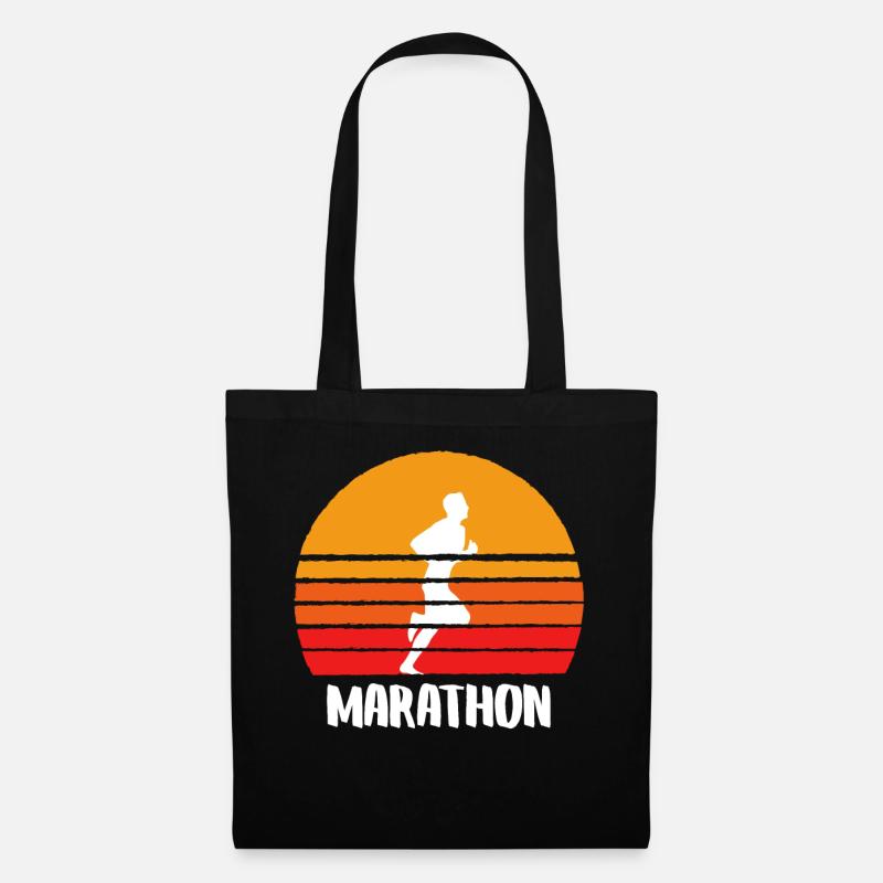 Marathon Sunset - Stoffbeutel - Schwarz