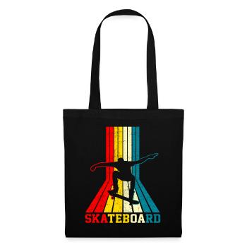 Vintage Skateboard - Sac en tissu - noir - Devant