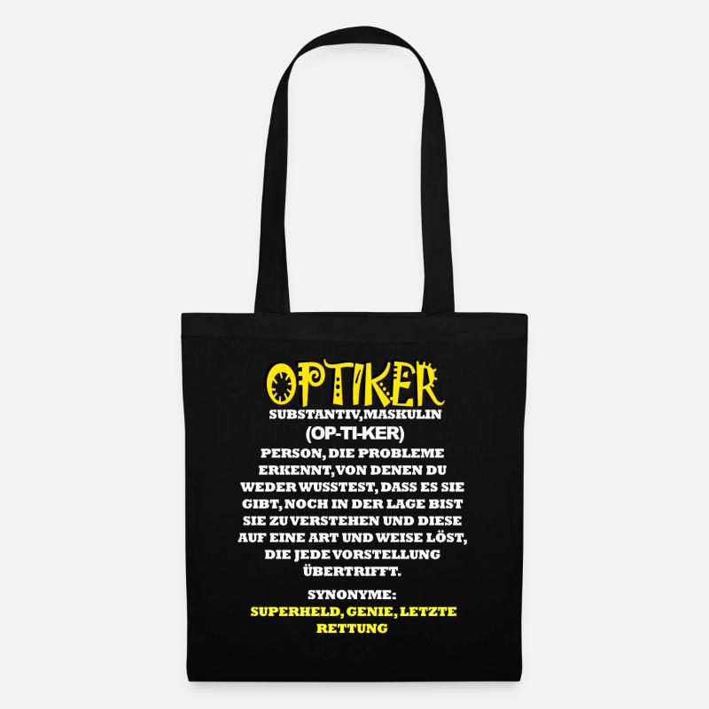 Optiker - Stoffbeutel - Schwarz