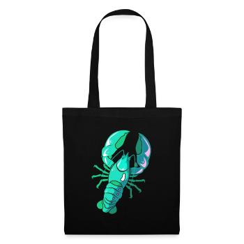 Homard Crevette Languste Cancer Fruits de mer - Sac en tissu - noir - Devant