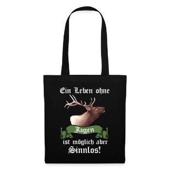 Vie Sans chasse Possible Mais Inutile I Chasseur - Sac en tissu - noir - Devant