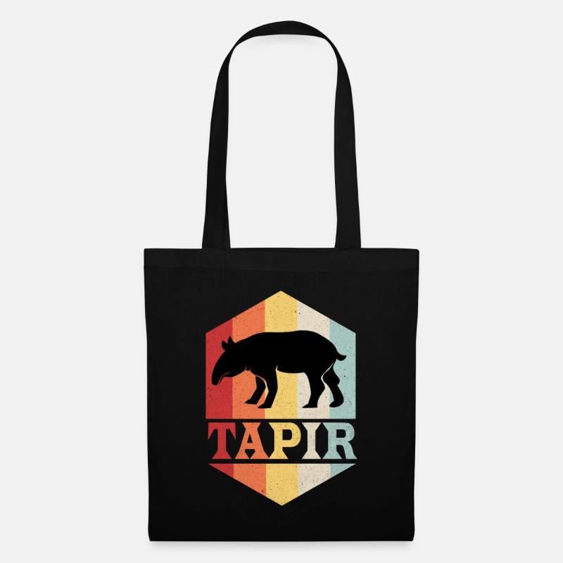 Tapir - Stoffbeutel - Schwarz