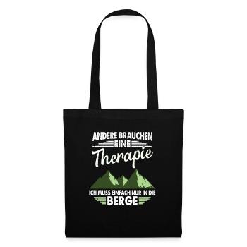 Therapy mountains - Tote Bag - black - Front