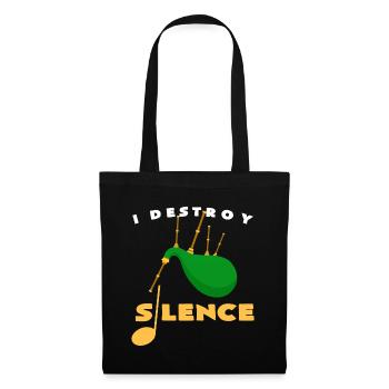 bagpipes - Tote Bag - black - Front