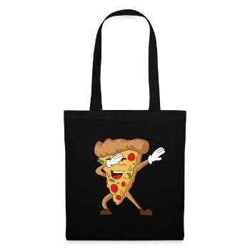 Dabbing Pizza - Sac en tissu - noir - Devant