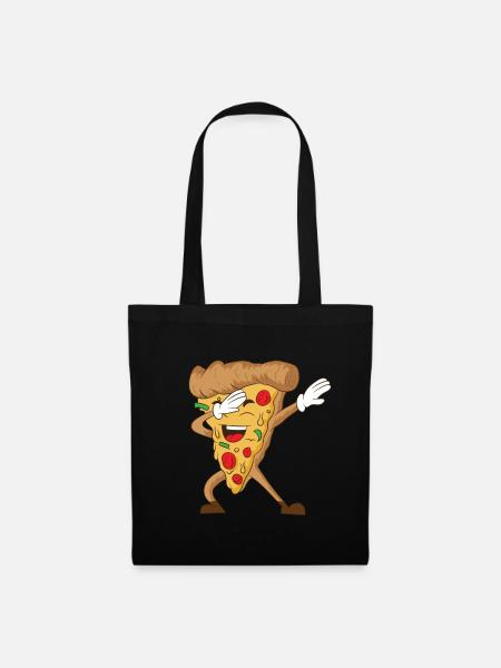Dabbing Pizza - Stoffbeutel - Schwarz