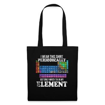 Funny chemistry chemist element - Tote Bag - black - Front